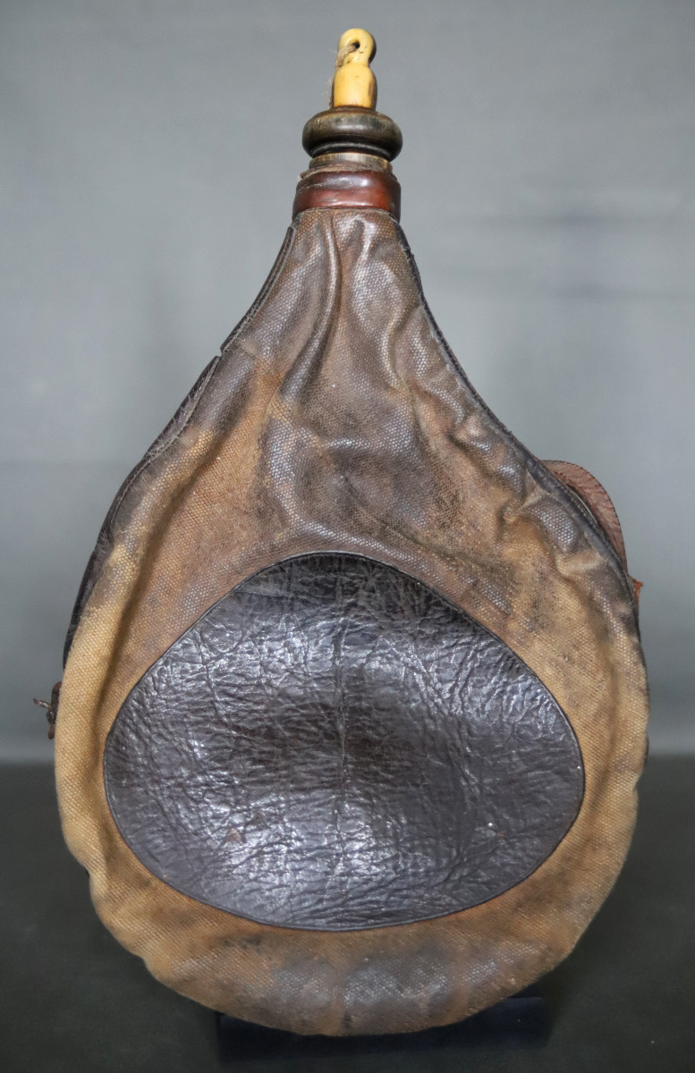 Art populaire Basque - Gourde traditionnelle xahakoa - Début 20ème siècle ou antérieur