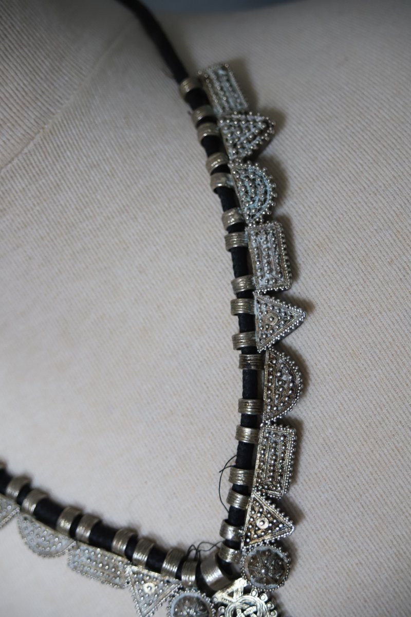 Ethiopian Orthodox Necklace In Silver And Brass - Ethiopia, 20th Century-photo-3