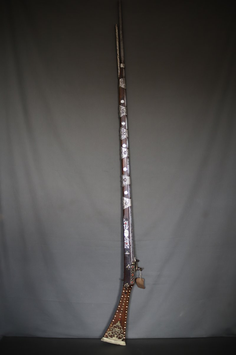 1837, prise de Constantine - Fusil à silex Algérien moukhala-photo-3