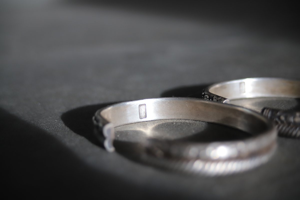 Two Antique Chinese Silver Bracelets - China, Probably 1st Half Of The 20th Century-photo-6