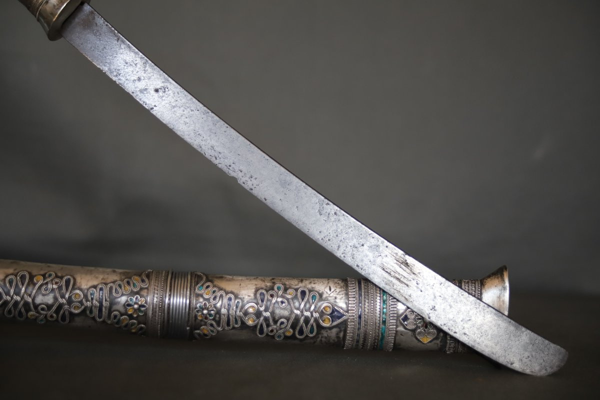 Large Dagger Of The Dha Type Of The Lü And Shan Ethnic Groups - Southeast Asia, Late 19th Early 20th Century-photo-5