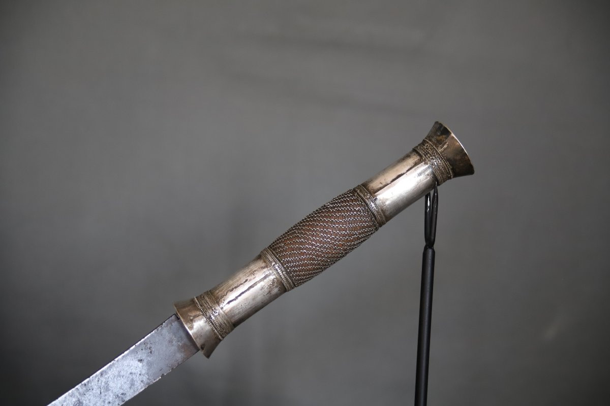 Large Dagger Of The Dha Type Of The Lü And Shan Ethnic Groups - Southeast Asia, Late 19th Early 20th Century-photo-7