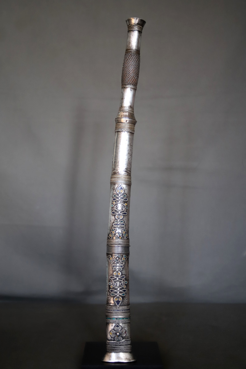 Large Dagger Of The Dha Type Of The Lü And Shan Ethnic Groups - Southeast Asia, Late 19th Early 20th Century