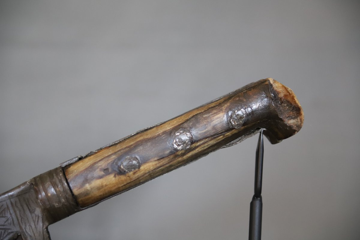 Sabre court dit yatagan - Empire Ottoman, probablement Algérie, 19ème siècle-photo-4