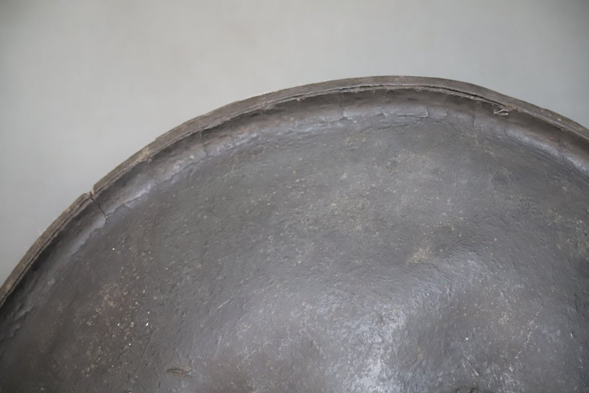 A Large Indo-persian Shield Called Dhal - North India Or Himalayan Regions, 19th Century-photo-3