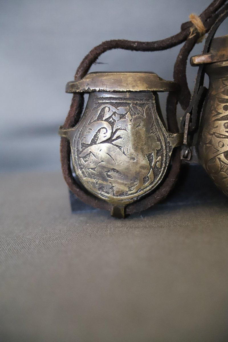 Two Bullet Boxes For Rifle Or Pistol - Muslim World, Dated 1866/67-photo-3