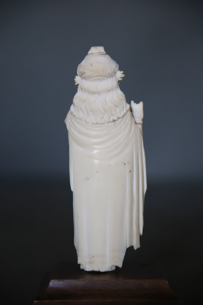 Small Ivory Figurine Of Krishna Venugopala - India, Late 19th Century-photo-4