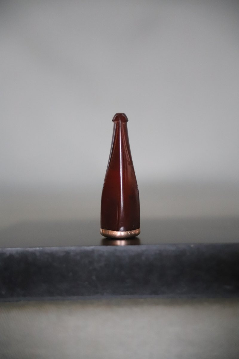 Tobacciana: Amber And Gold Cigarette Holder - Circa 1900-photo-2