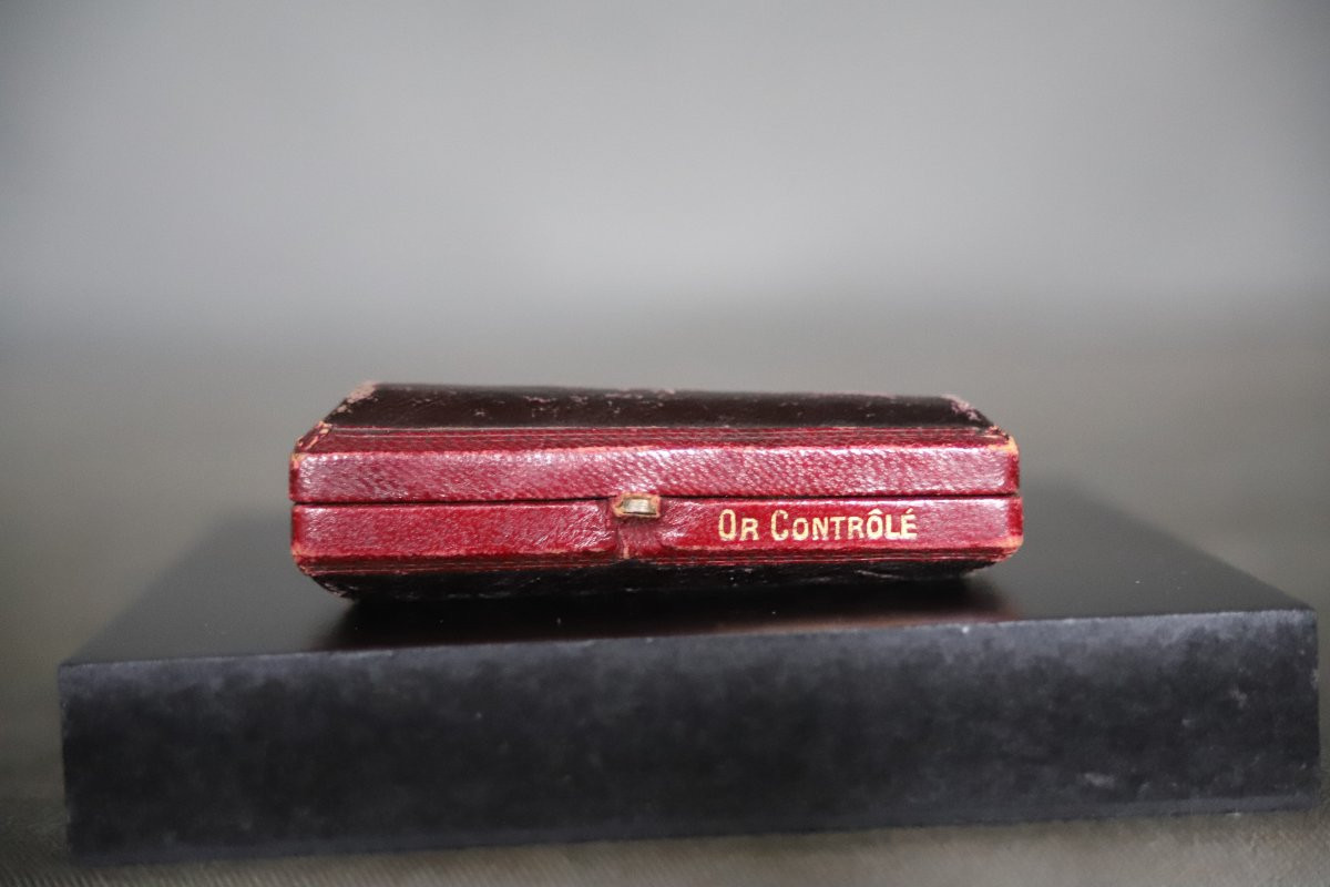 Tobacciana: fume-cigarette en ambre et or - Vers 1900 -photo-2