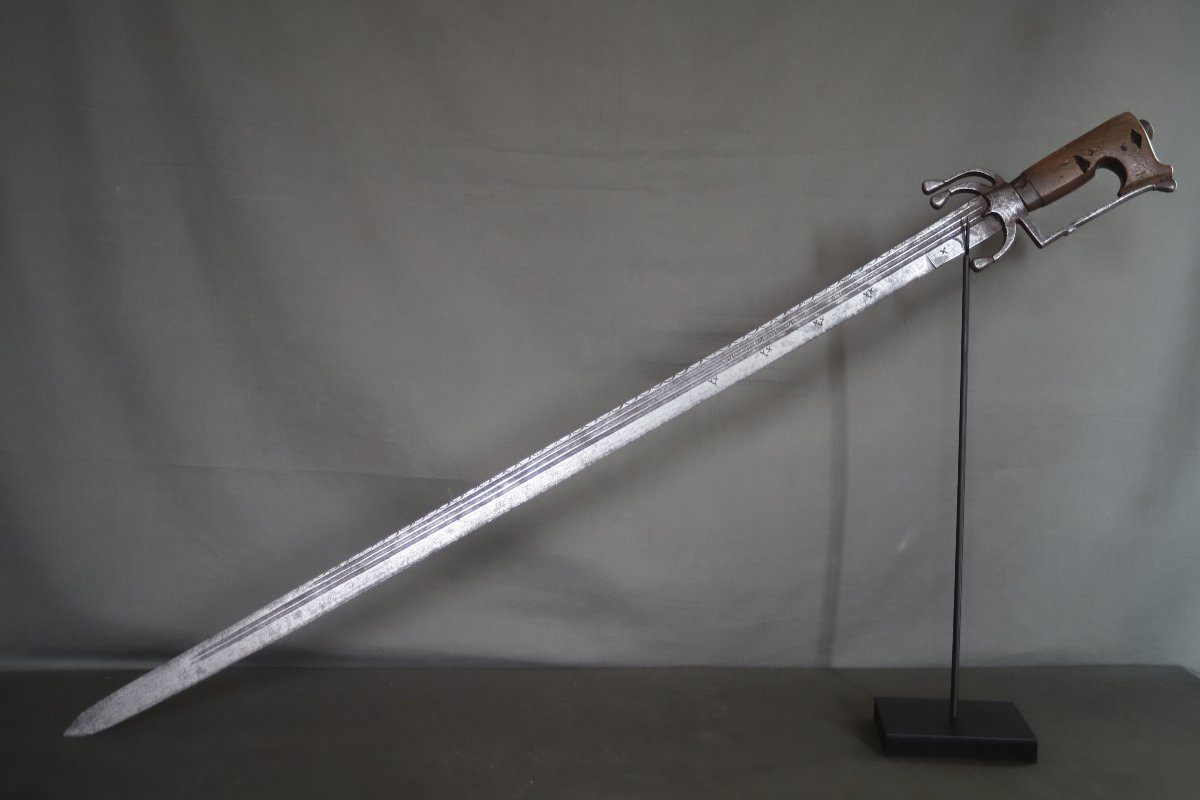 Sabre nimcha Marocain à forte lame Européenne - Maroc, 17ème siècle -photo-4