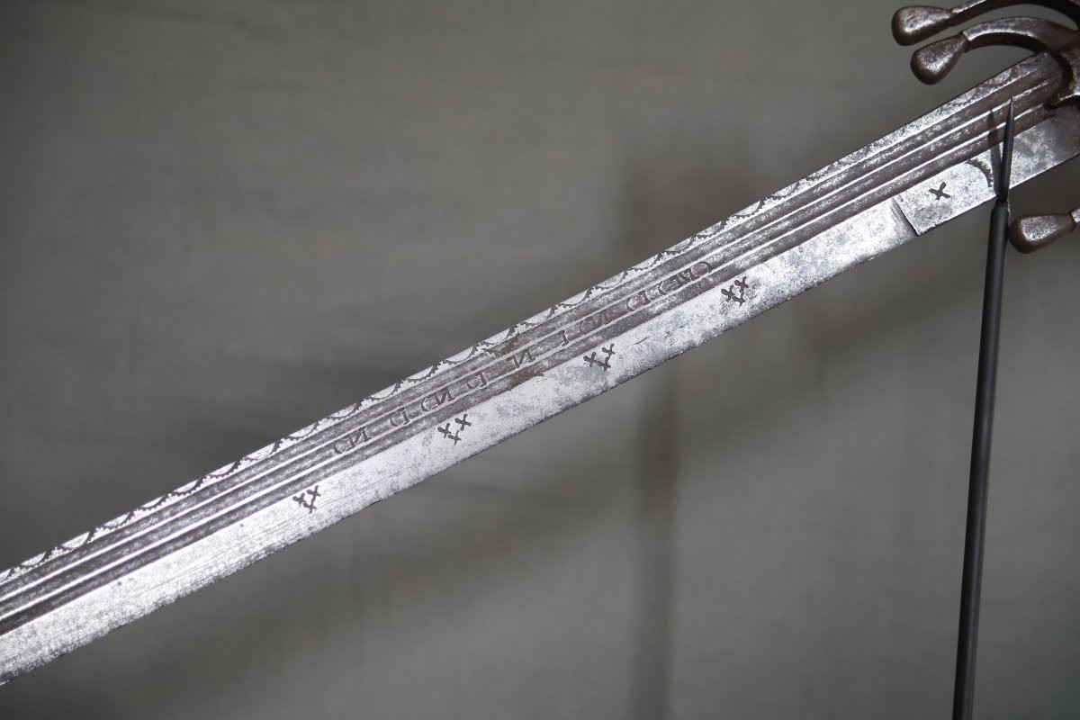 Sabre nimcha Marocain à forte lame Européenne - Maroc, 17ème siècle -photo-7