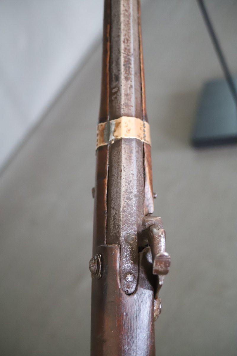 Rare Short Moukhala Bou-habba Rifle From The Moroccan Rif - North Of Morocco, 19th Century-photo-1