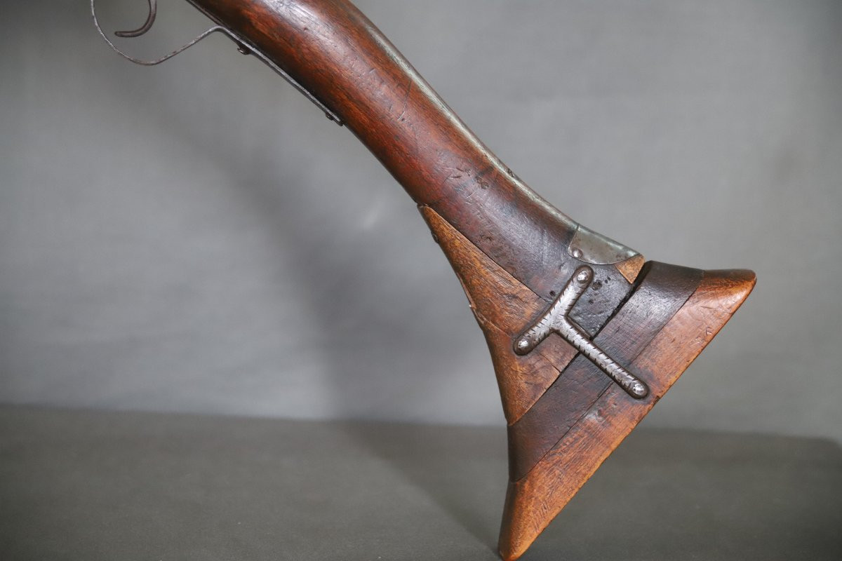 Rare Short Moukhala Bou-habba Rifle From The Moroccan Rif - North Of Morocco, 19th Century-photo-5