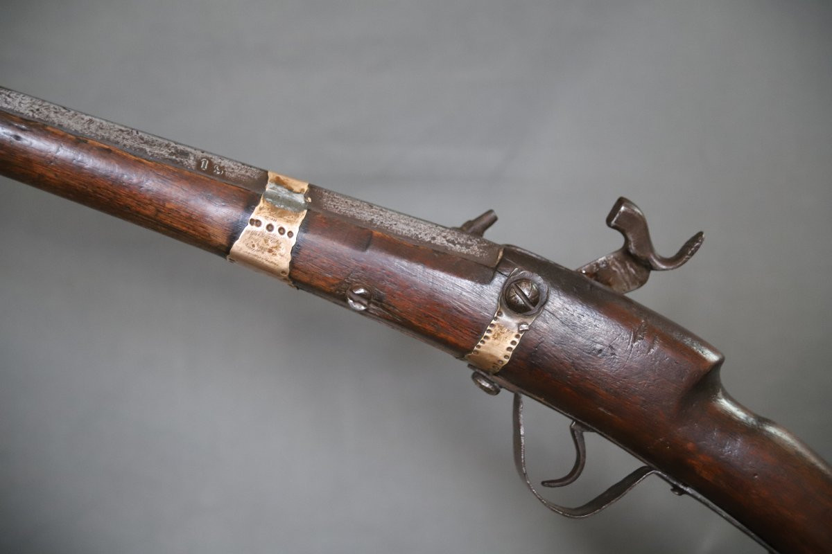 Rare Short Moukhala Bou-habba Rifle From The Moroccan Rif - North Of Morocco, 19th Century-photo-6