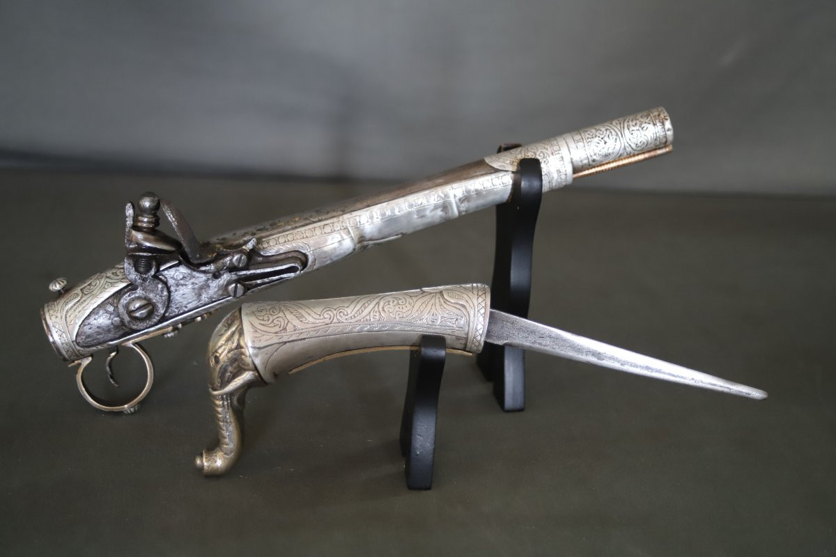 Oriental System Pistol (concealed Dagger) - India Or Bordering Regions, 19th Century-photo-2