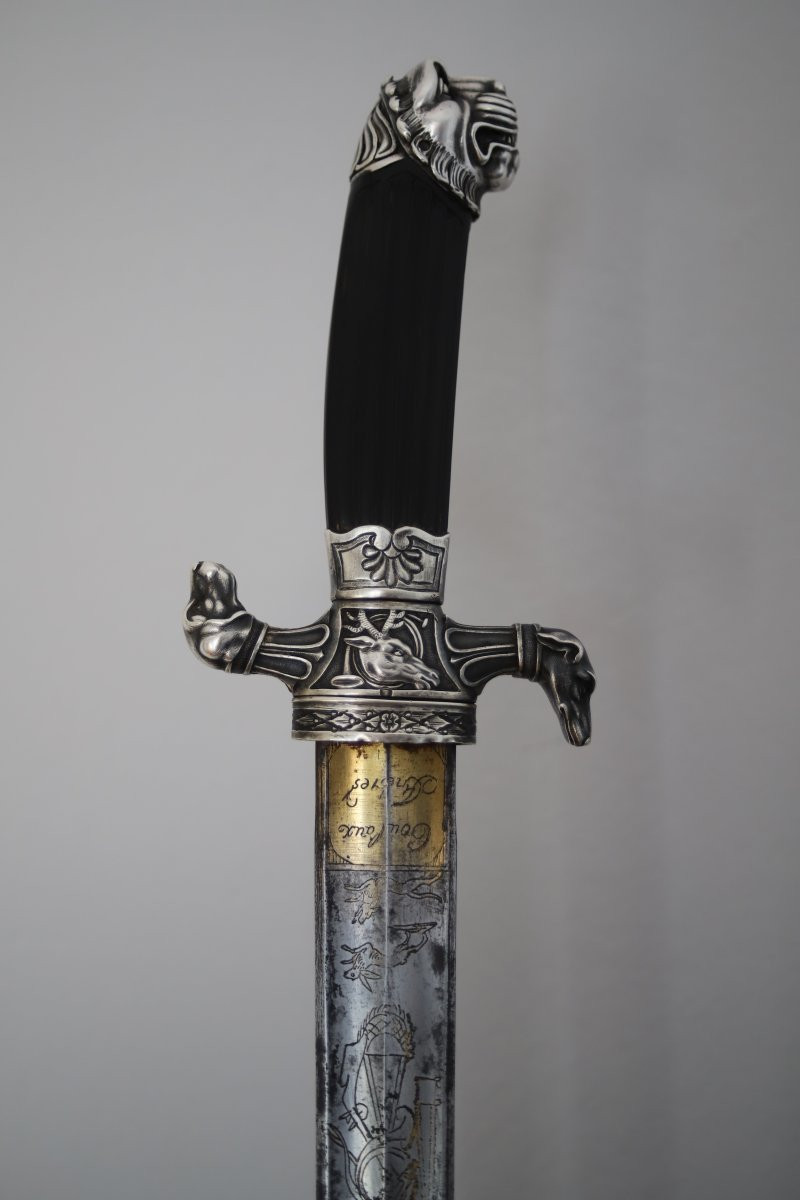 Hunting Sword - France, Klingenthal, First Empire (1804-1814)-photo-3