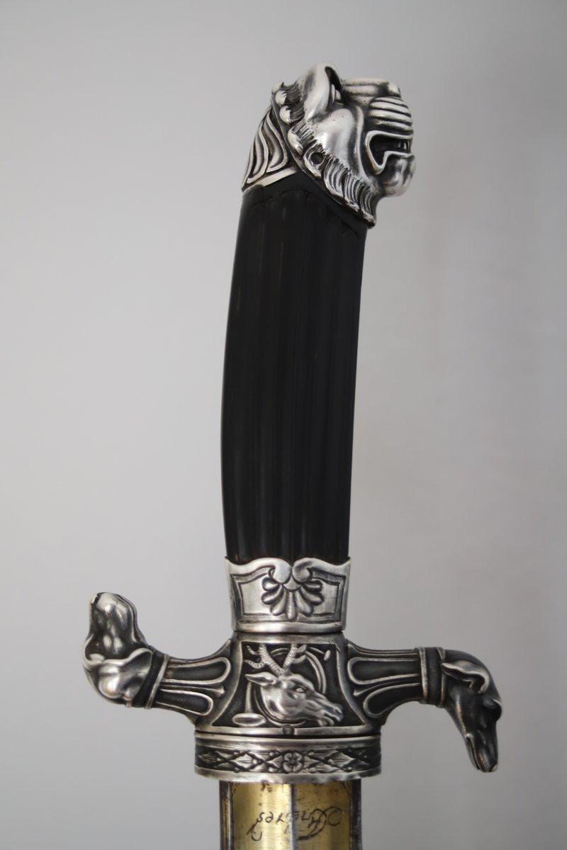 Hunting Sword - France, Klingenthal, First Empire (1804-1814)-photo-4
