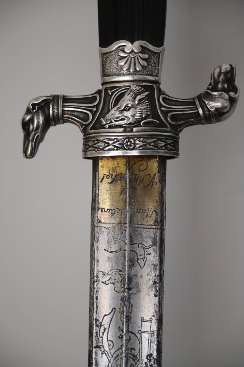 Hunting Sword - France, Klingenthal, First Empire (1804-1814)-photo-4