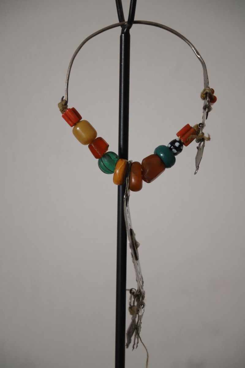 Bijoux Berbères, parure temporale Marocaine - Sud du Maroc, 19ème début 20ème siècle-photo-2