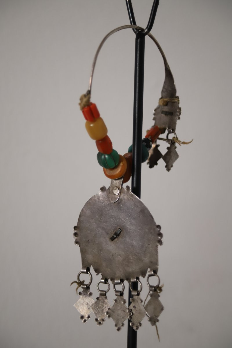 Bijoux Berbères, parure temporale Marocaine - Sud du Maroc, 19ème début 20ème siècle-photo-4