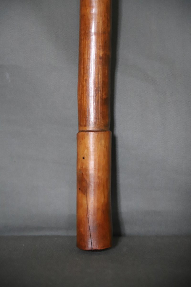 Kanak Club In The Shape Of A Phallus - Oceania, New Caledonia, Early 20th Century Or Earlier-photo-1