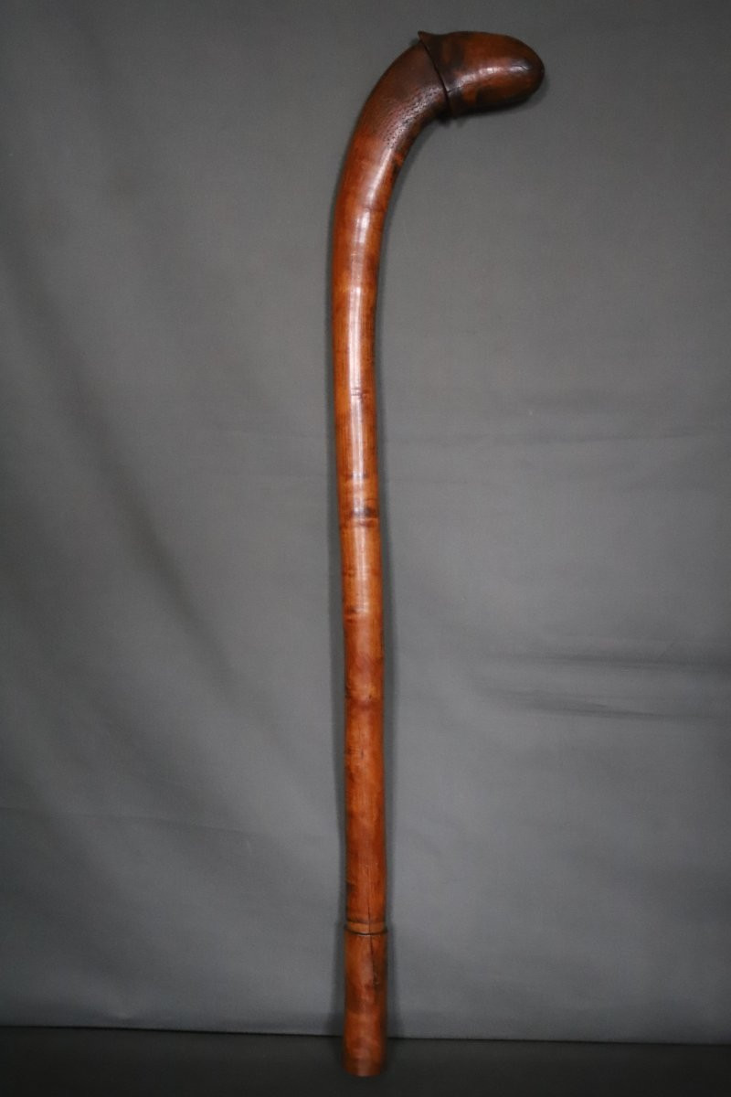 Kanak Club In The Shape Of A Phallus - Oceania, New Caledonia, Early 20th Century Or Earlier-photo-2