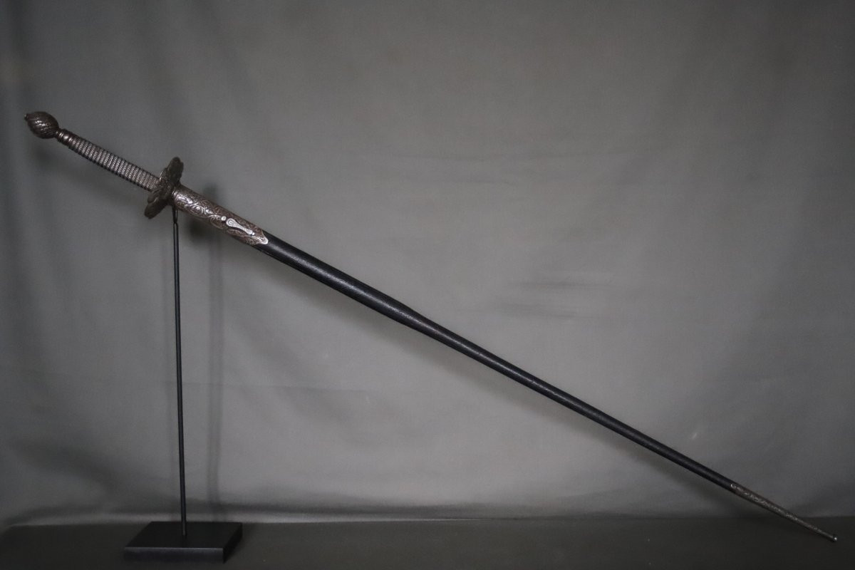 Luxury Model Dueling Sword - France/spain, 1879-photo-2