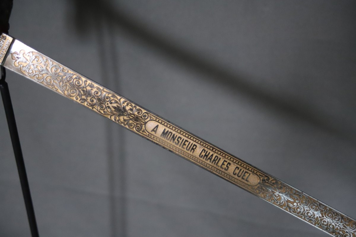 Luxury Model Dueling Sword - France/spain, 1879-photo-3