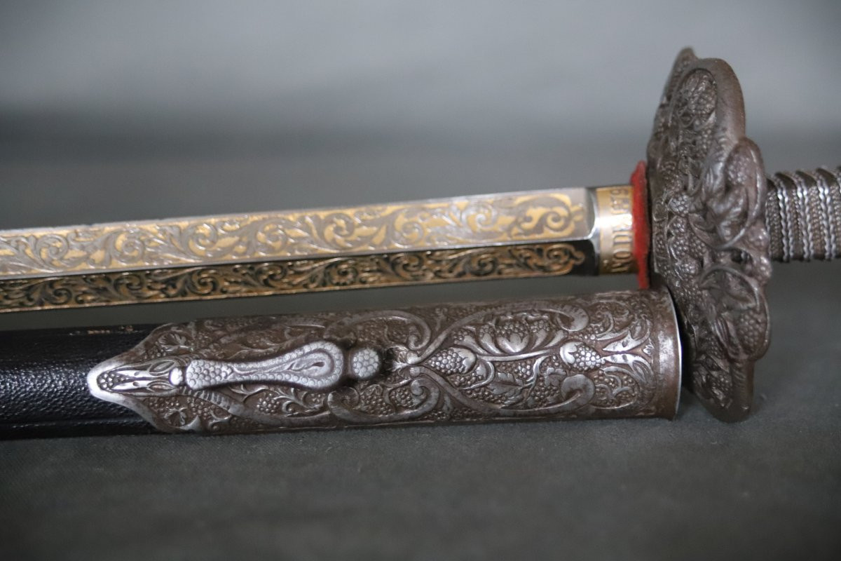 Luxury Model Dueling Sword - France/spain, 1879-photo-7