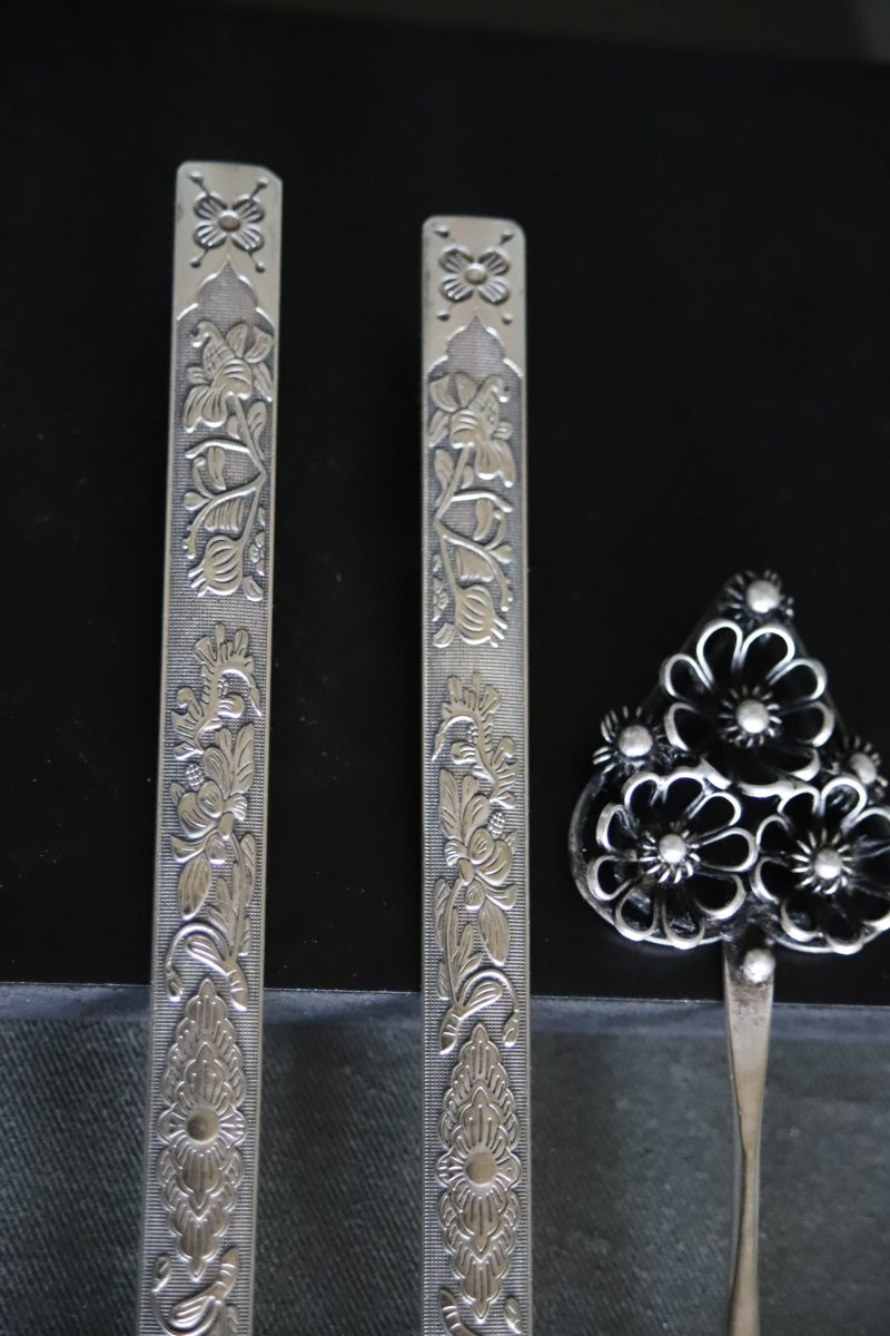 Lot Of Chinese/vietnamese Silver - China/indochina, Early 20th Century-photo-1