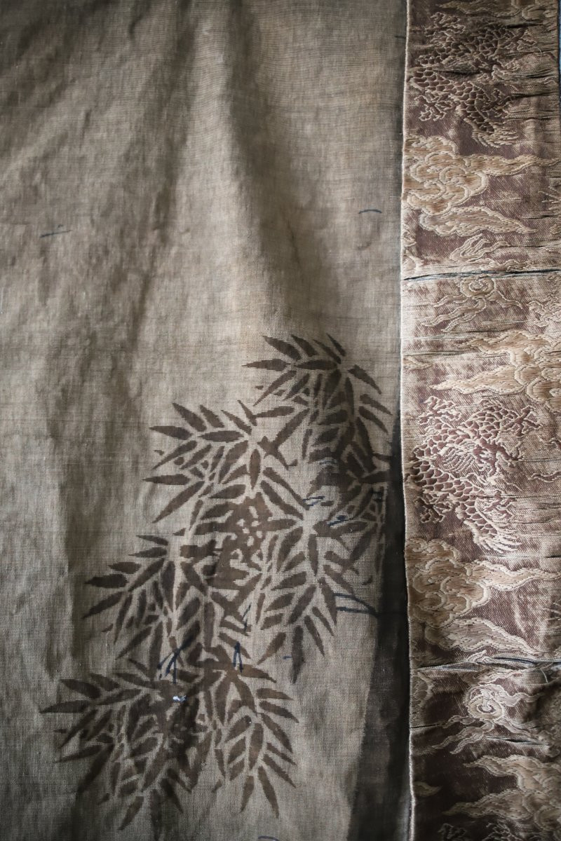 Grande broderie Chinoise - Chine, 18ème-19ème siècle-photo-2