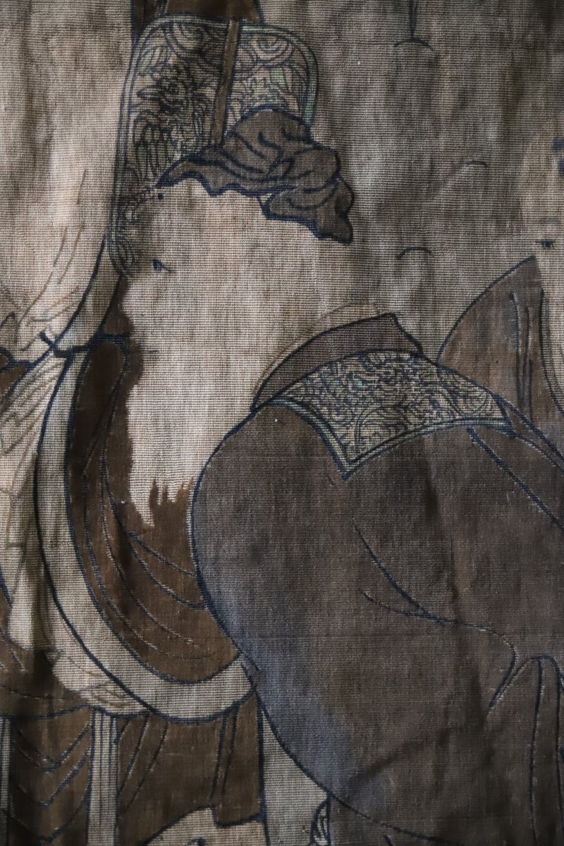 Grande broderie Chinoise - Chine, 18ème-19ème siècle-photo-5