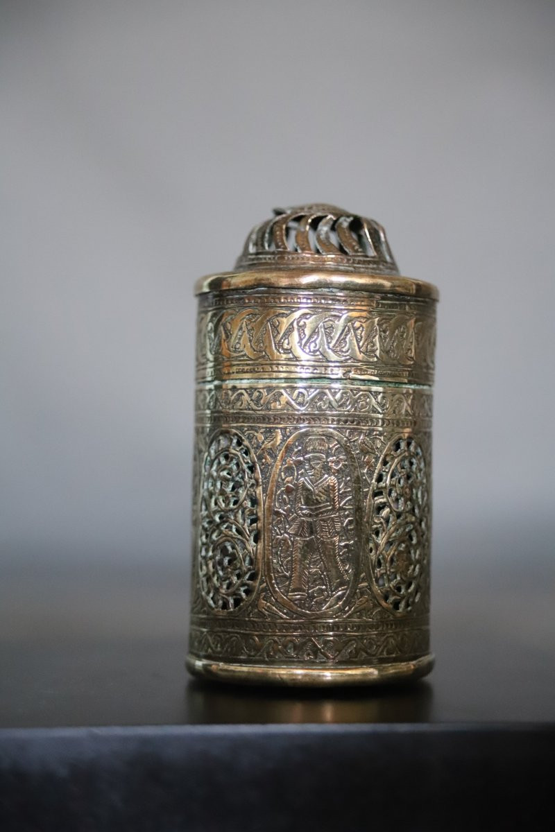 Brûle parfum (brûle encens) Perse - Monde Perse, Iran Qajar, 19ème siècle-photo-1