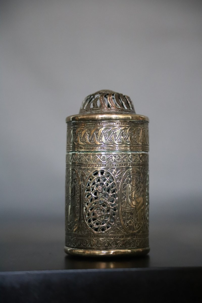 Brûle parfum (brûle encens) Perse - Monde Perse, Iran Qajar, 19ème siècle-photo-2