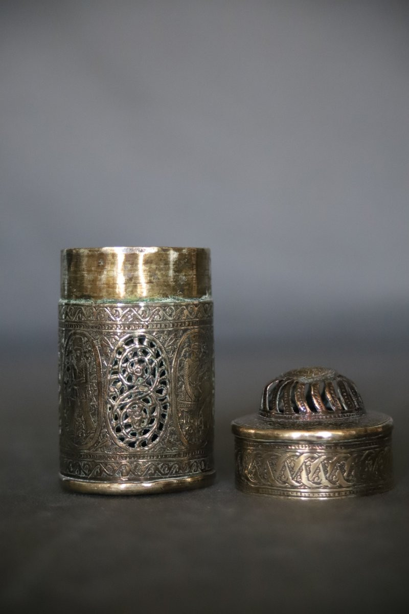 Brûle parfum (brûle encens) Perse - Monde Perse, Iran Qajar, 19ème siècle-photo-7