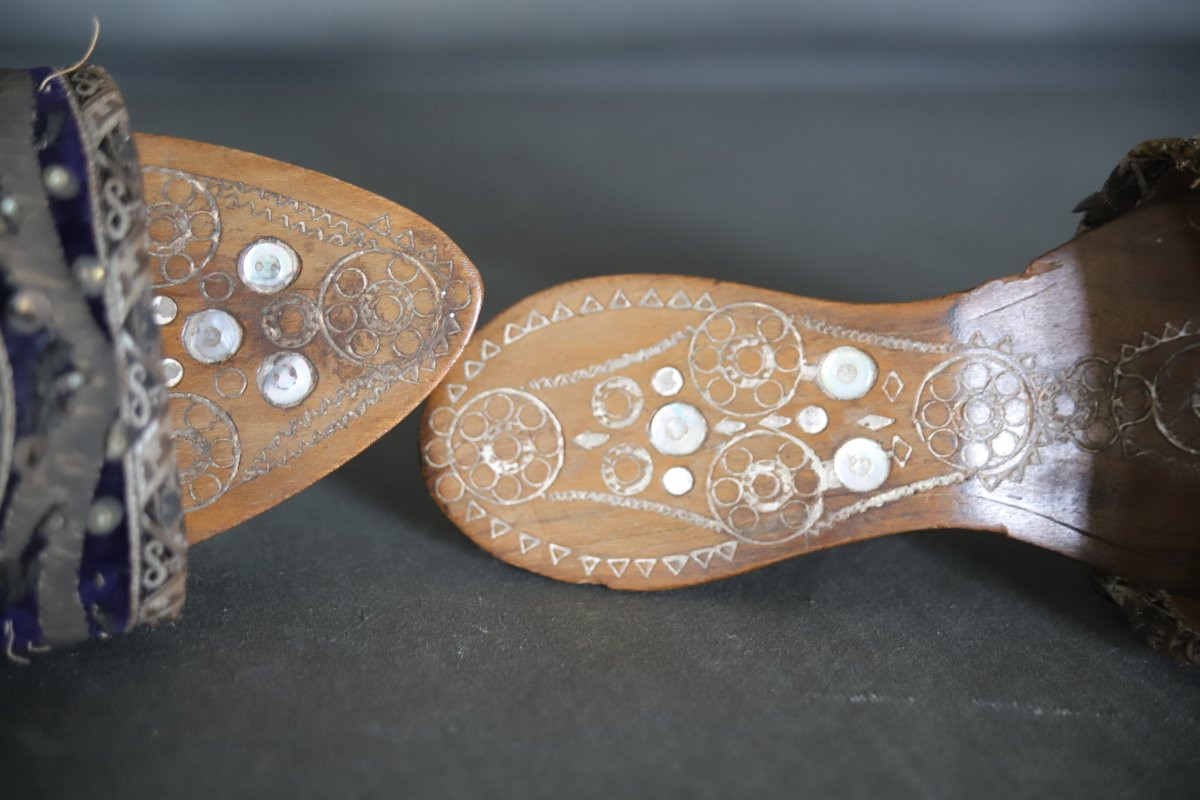 Pair Of Women's Shoes - Ottoman Empire Or Maghreb, Circa 1900-photo-1