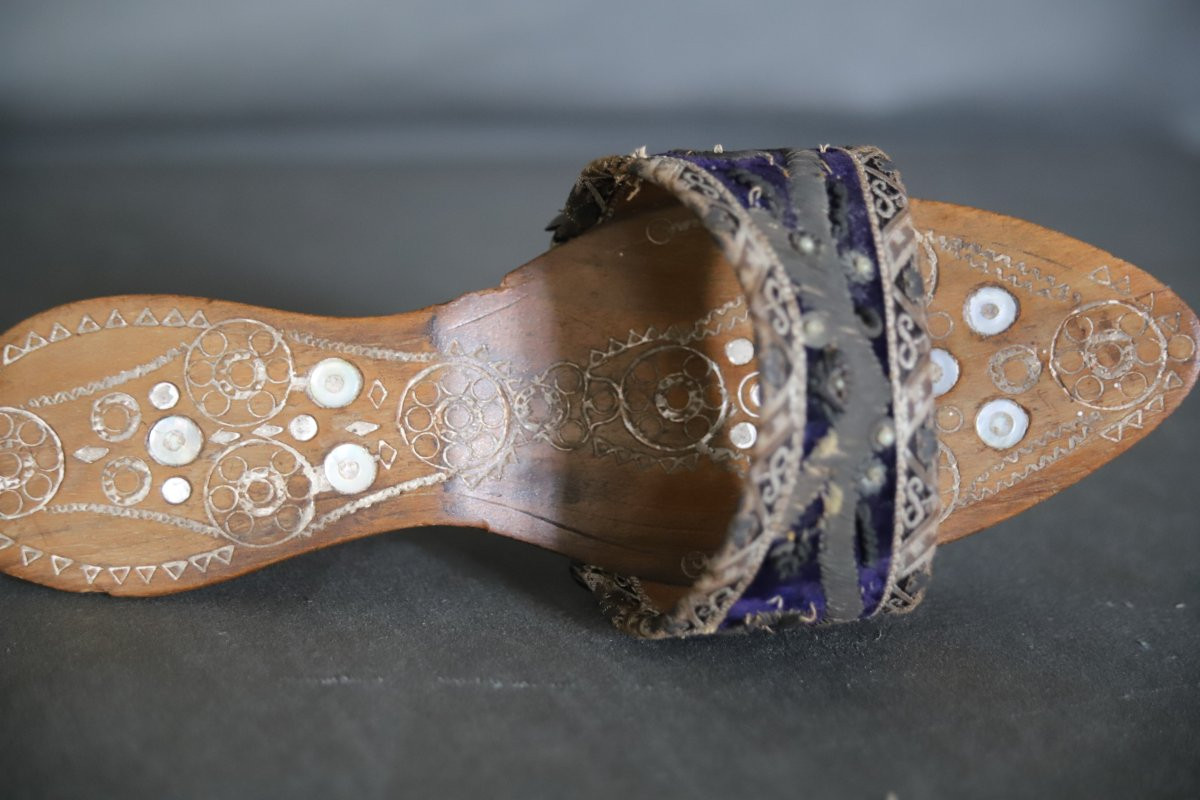Pair Of Women's Shoes - Ottoman Empire Or Maghreb, Circa 1900-photo-2