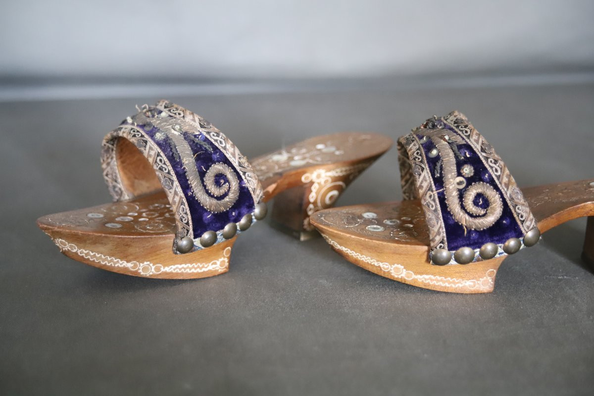 Pair Of Women's Shoes - Ottoman Empire Or Maghreb, Circa 1900-photo-5