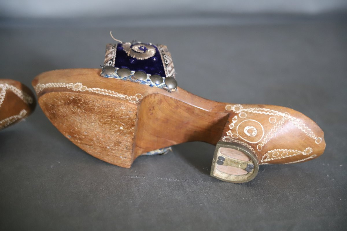 Pair Of Women's Shoes - Ottoman Empire Or Maghreb, Circa 1900-photo-6