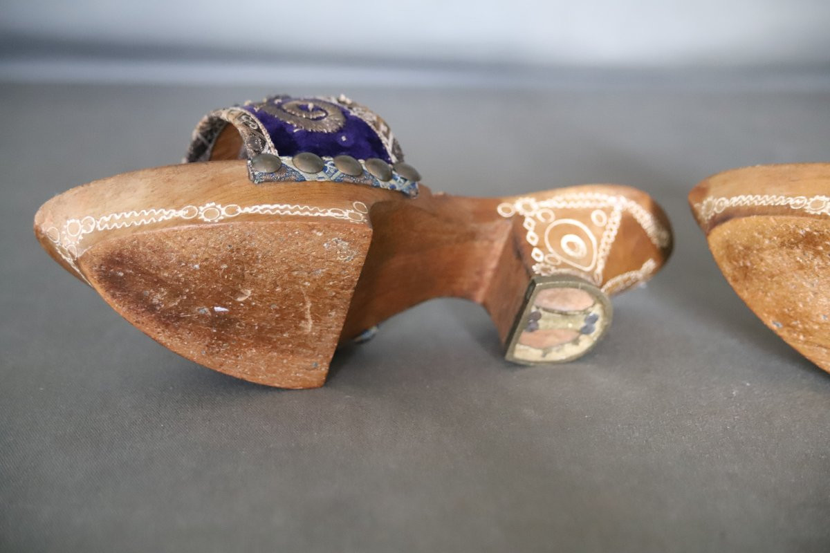 Pair Of Women's Shoes - Ottoman Empire Or Maghreb, Circa 1900-photo-7