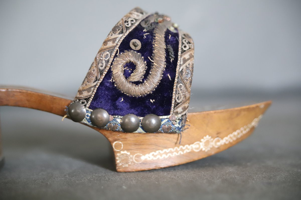 Pair Of Women's Shoes - Ottoman Empire Or Maghreb, Circa 1900-photo-8