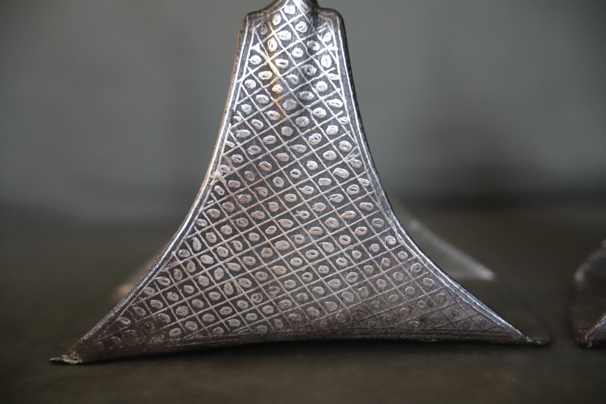 Pair Of Moroccan Riding Stirrups - Morocco, 19th Century-photo-4