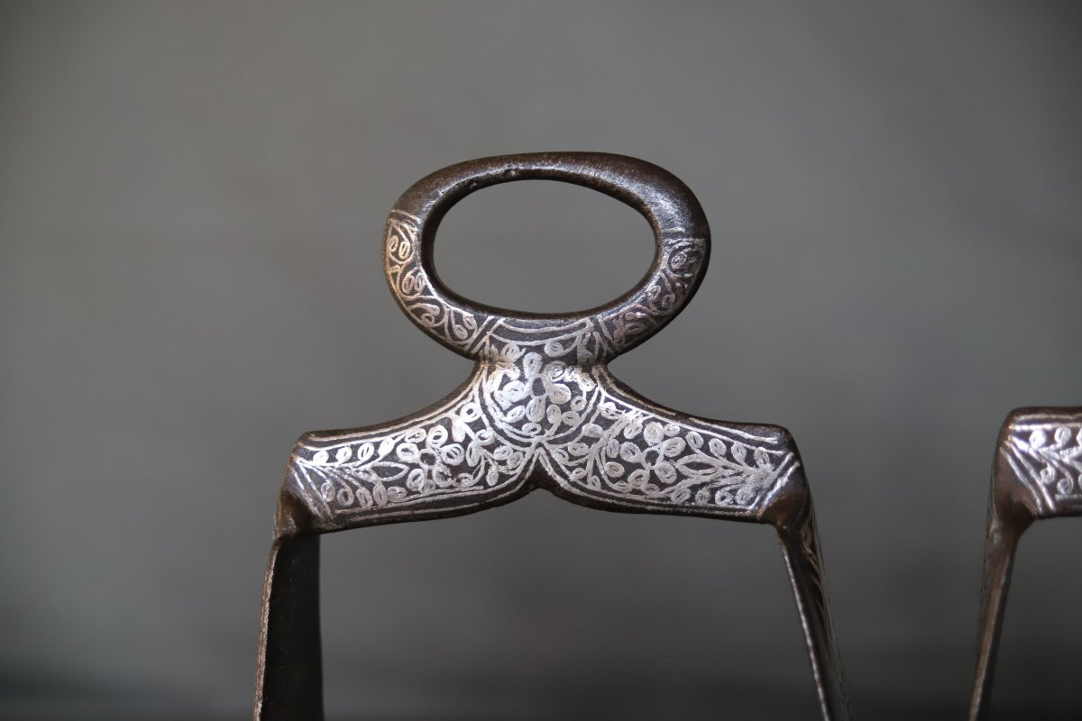 Pair Of Moroccan Riding Stirrups - Morocco, 19th Century-photo-4