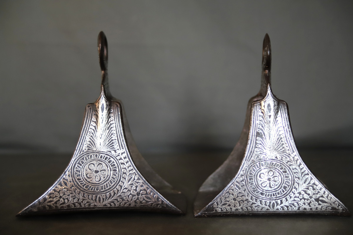 Pair Of Moroccan Riding Stirrups - Morocco, 19th Century
