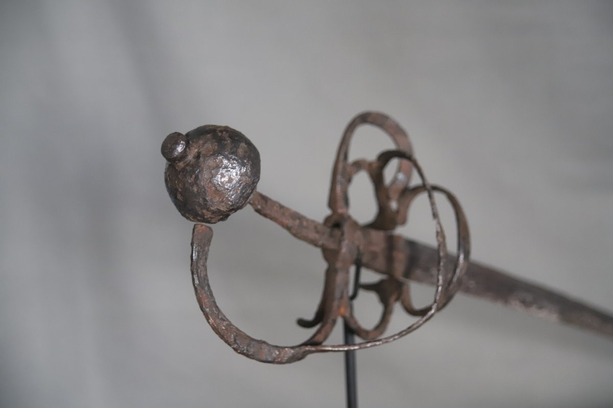 Rapière (épée) de fouille - Probablement France, FIn 16ème début 17ème siècle-photo-3