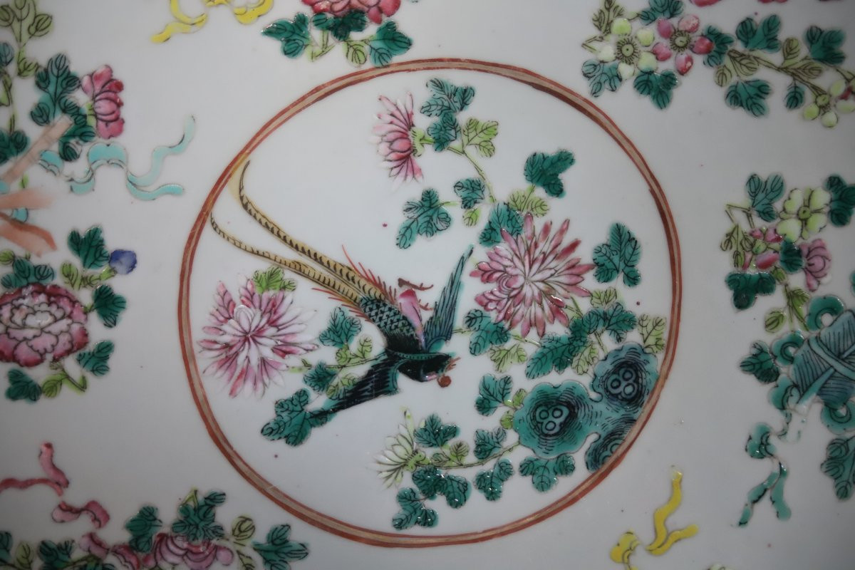 Important Chinese Porcelain Dish - 19th Century, Probably Guangxu Period-photo-3