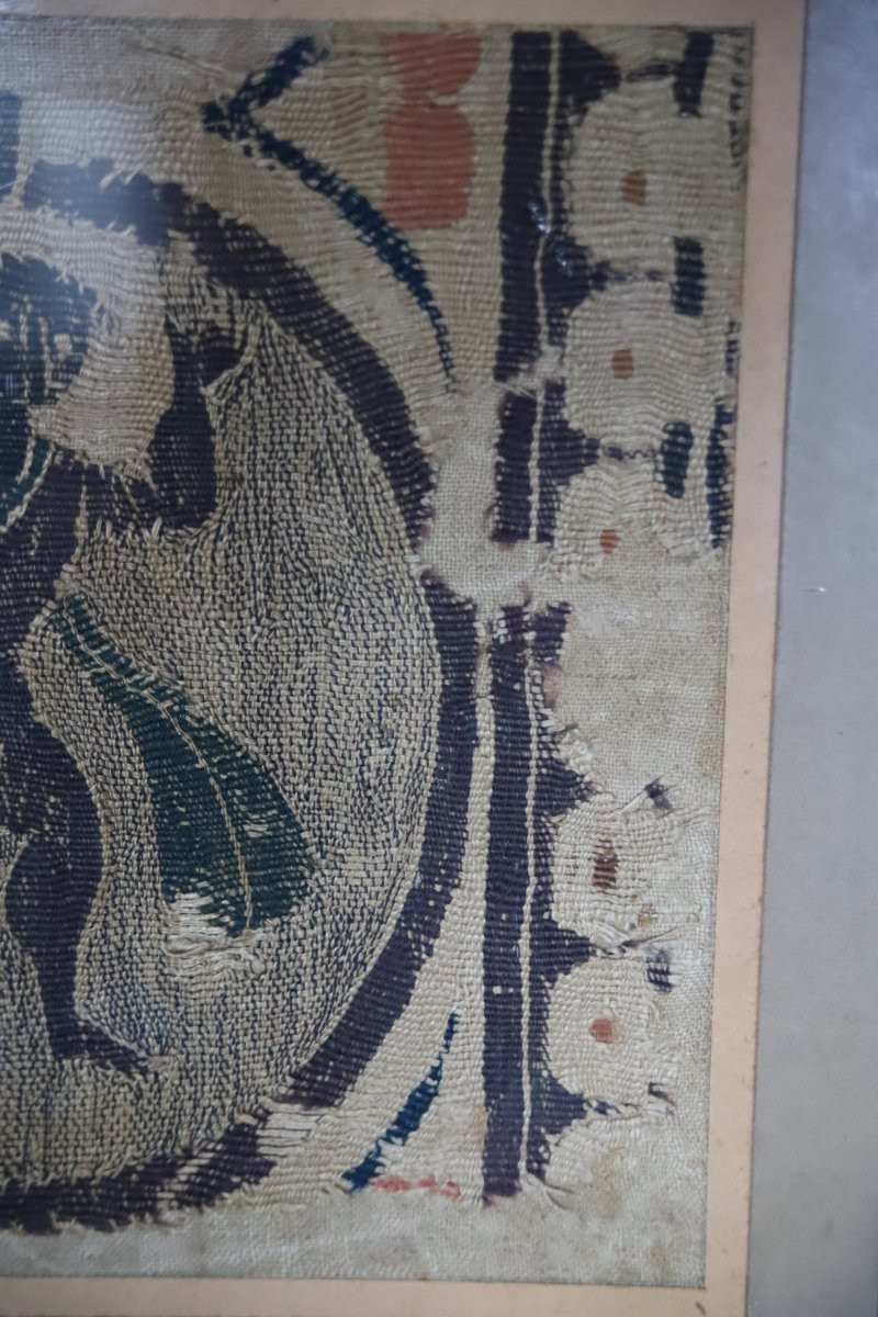 Coptic Textile (tabula) - Egypt, Byzantine Period, 4th-7th Century Ad-photo-4