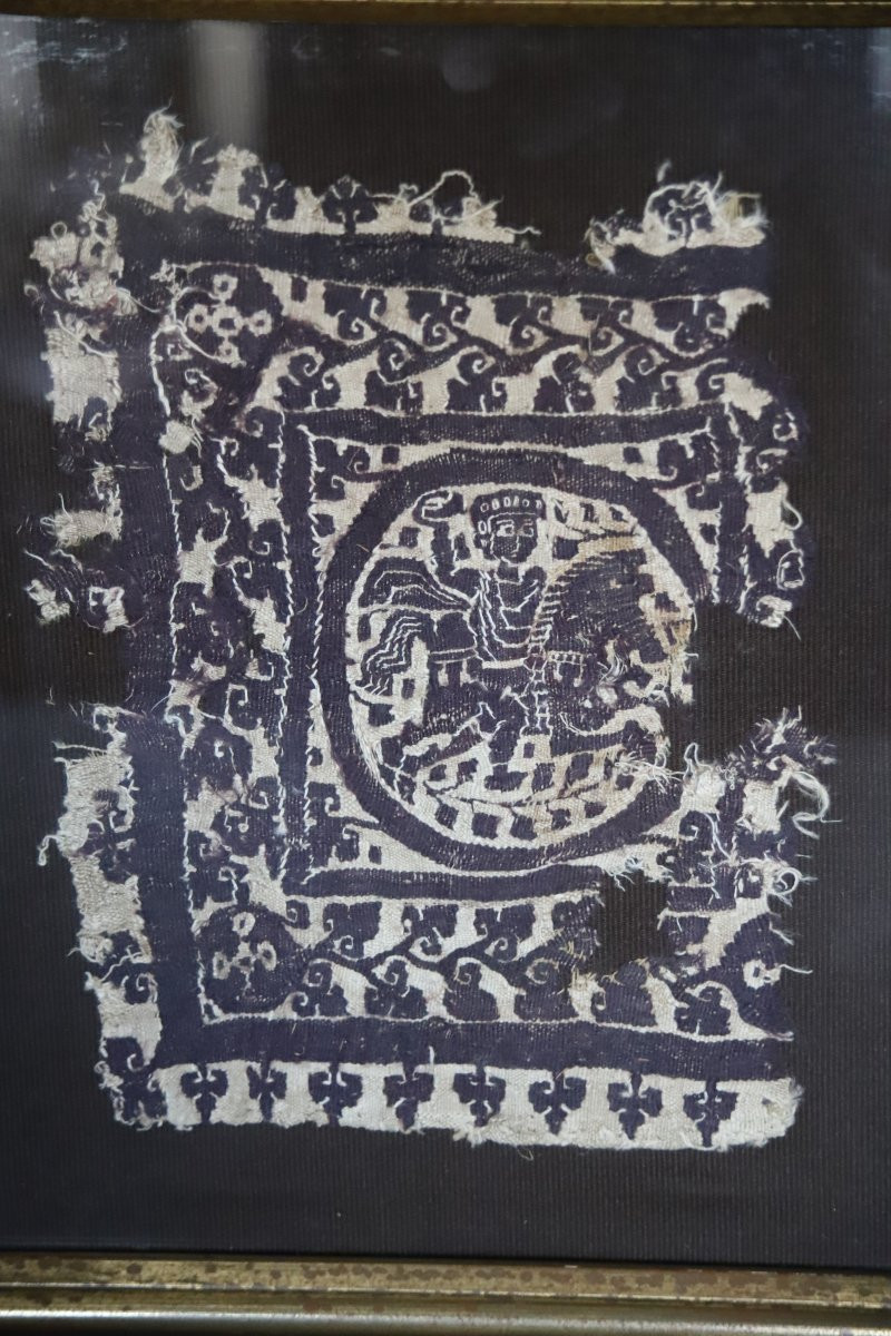 Coptic Textile (tabula) - Egypt, Byzantine Period, 4th-7th Century Ad -photo-2