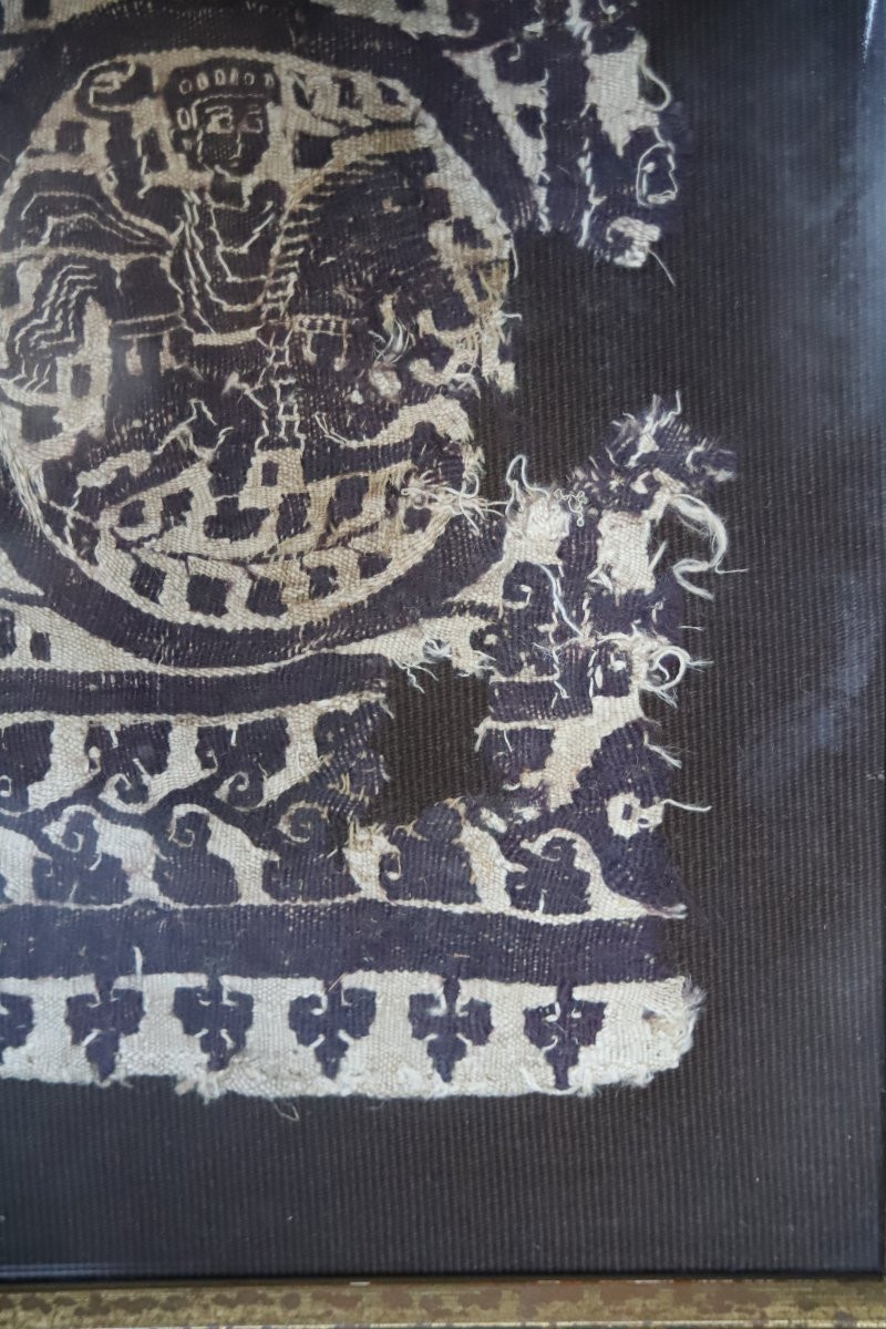 Coptic Textile (tabula) - Egypt, Byzantine Period, 4th-7th Century Ad -photo-4