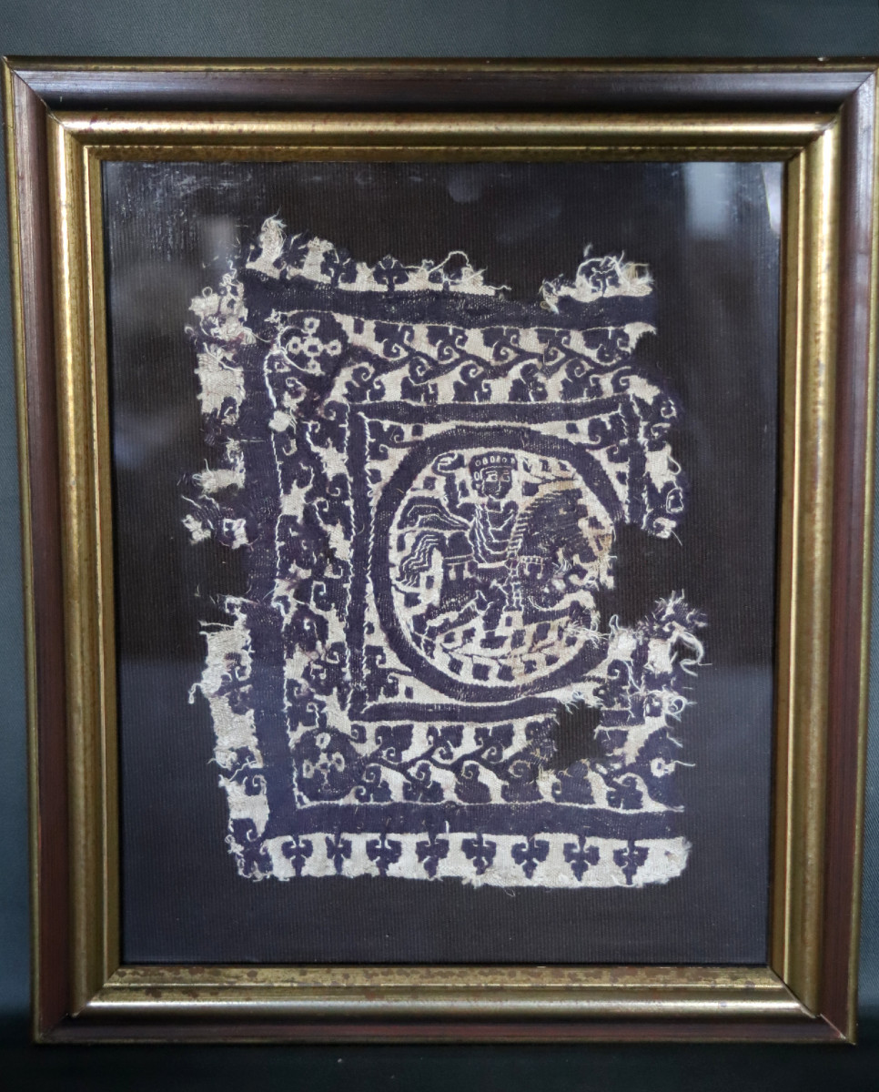 Coptic Textile (tabula) - Egypt, Byzantine Period, 4th-7th Century Ad 